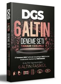 2023 DGS Tamamı Çözümlü 6 Altın Deneme Seti 