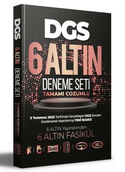 2023 DGS Tamamı Çözümlü 6 Altın Deneme Seti 