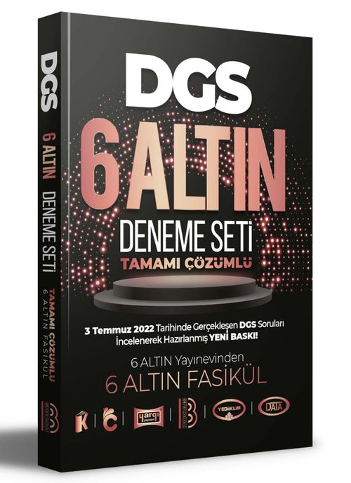 2023 DGS Tamamı Çözümlü 6 Altın Deneme Seti 