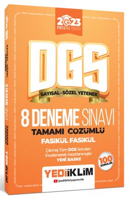 2023 DGS Prestij Serisi Tamamı Çözümlü 8 Fasikül Deneme