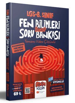 2023 LGS 8.Sınıf Fen Bilimleri Smart Tamamı Video Çözümlü Soru Bankası 