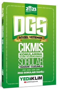 2023 DGS Prestij Serisi Sözel Yetenek Konularına Göre Tamamı Çözümlü Çıkmış Sorular 