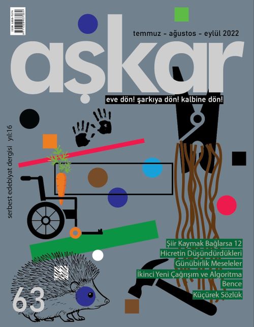 Aşkar Serbest Edebiyat Dergisi Sayı:63 Temmuz-Ağustos-Eylül 2022