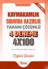 Kaymakamlık Sınavına Hazırlık Tamamı &Ccedil;&ouml;z&uuml;ml&uuml; 4 Deneme
