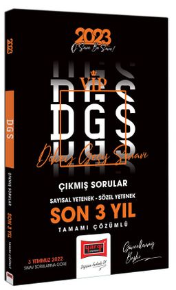 2023 DGS Son 3 Yıl Tamamı Çözümlü Çıkmış Sınav Soruları