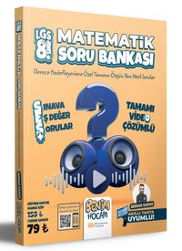 2023 LGS 8.Sınıf Matematik Tamamı Video Çözümlü Soru Bankası 