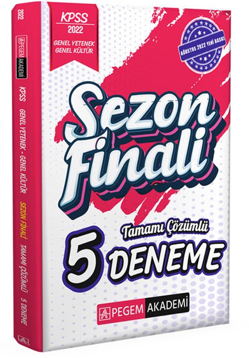 2022 KPSS Genel Kültür Genel Yetenek Sezon Finali Tamamı Çözümlü 5 Deneme