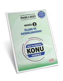 Uzman ve Başöğretmen Modül 2 Ölçme ve Değerlendirme Özet ve Öğretici Konu Fasikülü 