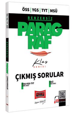 TYT YGS ÖSS MSÜ Benzersiz Paragraf Çıkmış Sorular Klas Serisi 