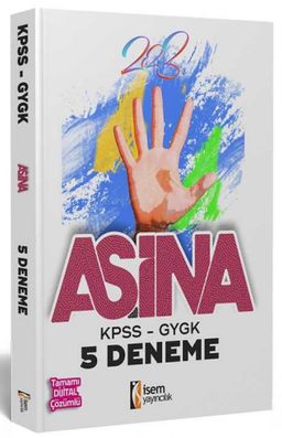 2023 KPSS Aşina Genel Yetenek Genel Kültür 5 Deneme