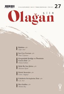 Olağan Şiir Dergisi Sayı:27 Temmuz-Ağustos 2022