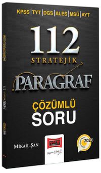 2023 KPSS TYT DGS ALES MSÜ AYT 112 Stratejik Paragraf Çözümlü Soru Bankası