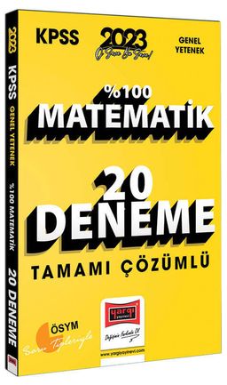 2023 KPSS Matematik Tamamı Çözümlü 20 Deneme