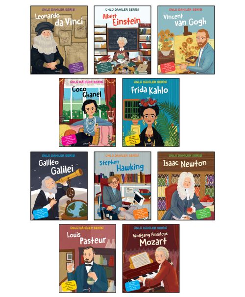 Ünlü Dahiler Serisi (10 Kitap)