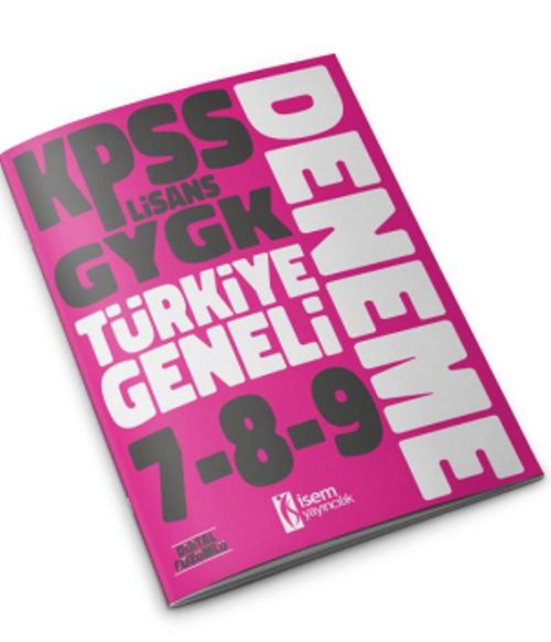 2023 KPSS Lisans GYGK Türkiye Geneli Deneme Seti 7-8-9