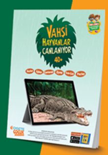 Vahşi Hayvanlar Canlanıyor 4D+ Kitap (7 Vahşi Hayvan+ Canlanan Kitap+ AR-Mobil Uygulama