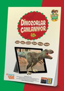 Dinozorlar Canlanıyor 4D+ Kitap (7 Dinozor+ Canlanan Kitap-+ AR Mobil Uygulama)