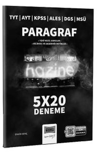 TYT AYT KPSS ALES DGS MSÜ Hazine Paragraf 5x20 Denemeler