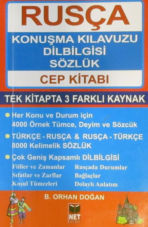 Rusça Konuşma Kılavuzu Dilbilgisi Sözlük Cep Kitabı