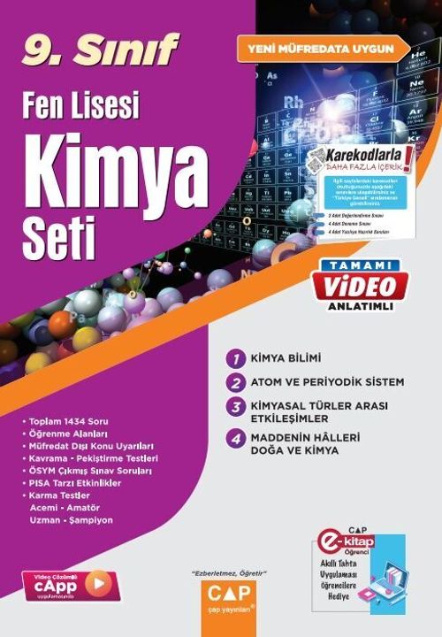 9. Sınıf Fen Lisesi Kimya Seti