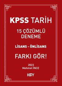 KPSS 15 Çözümlü Tarih Denemesi