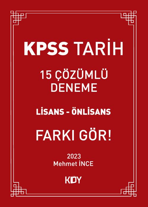 KPSS 15 Çözümlü Tarih Denemesi