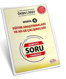 Uzman ve Başöğretmen Modül 4 Eğitim Araştırmaları ve Ar-Ge Çalışmaları  Öğretici Soru Fasikülü 