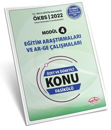 Uzman ve Başöğretmen  Modül 4 Eğitim Araştırmaları ve Ar-Ge Çalışmaları Konu Fasikülü 