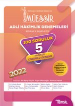 Müessir Adli Hakimlik Denemeleri Tamamı Çözümlü 5 Deneme