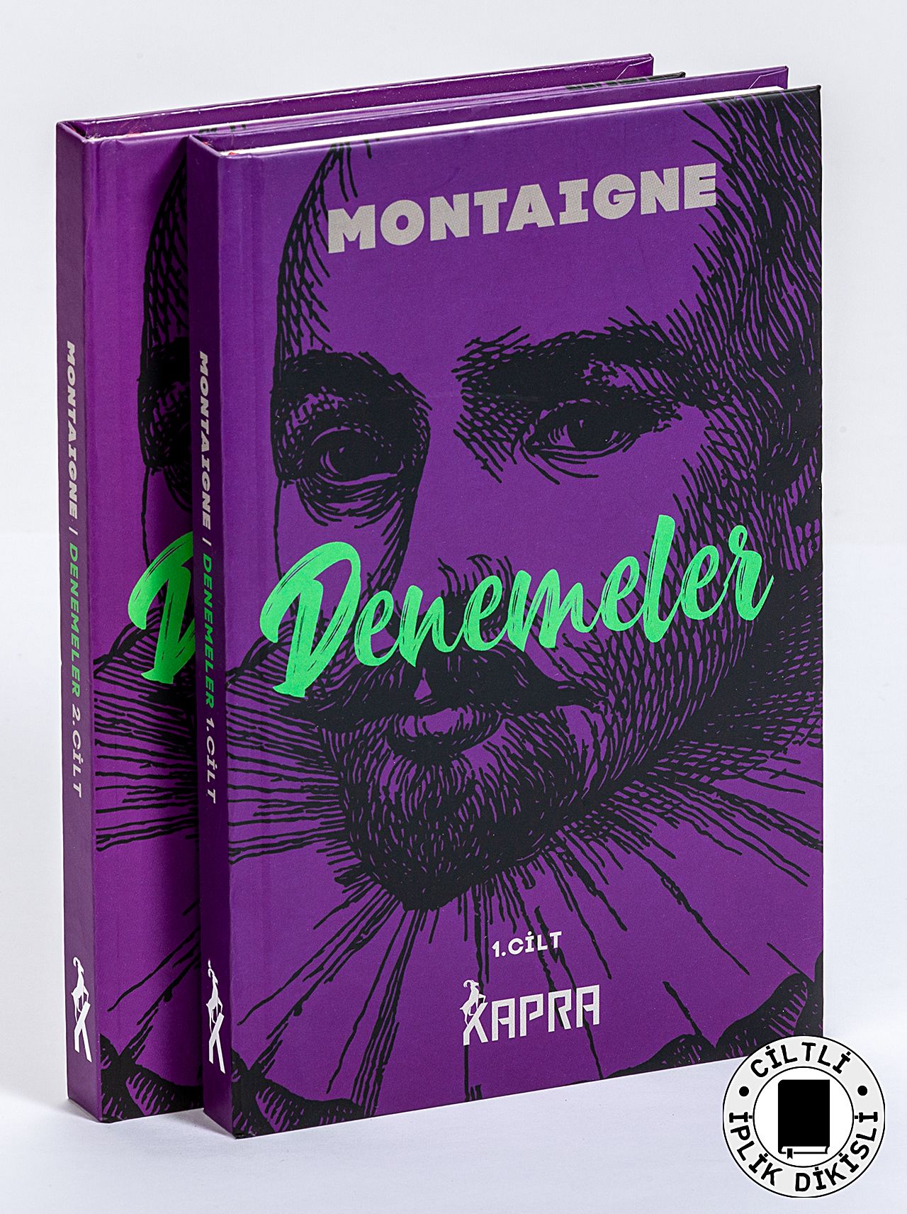 Denemeler (2 Cilt Takım) (Ciltli, İplik Dikişli) (Michel de