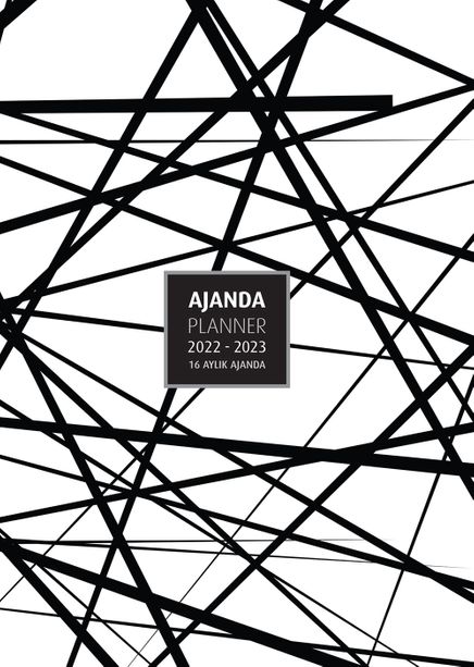 2022-2023 16 Aylık Ajanda Lines