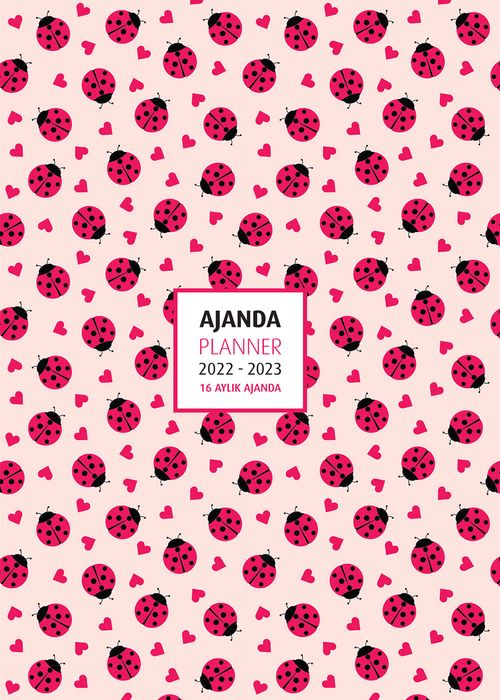 2022-2023 16 Aylık Ajanda Ladybugs