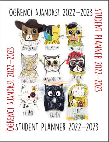 2022-2023 Öğrenci Ajandası Painter Cats