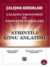 &Ccedil;alışma Sorunları &Ccedil;alışma Ekonomisi ve End&uuml;stri İlişkileri Ayrıntılı Konu Anlatımı