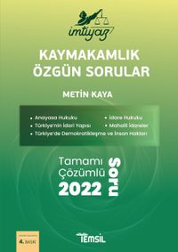 İmtiyaz Kaymakamlık Özgün Sorular