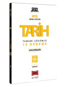 2023 KPSS Tarih Son Düzlük 5 Yargıç Tamamı Çözümlü 15 Deneme