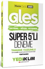 2023 Master Serisi Ales Sayısal- Sözel Yetenek Tamamı Çözümlü Süper 5'li Deneme