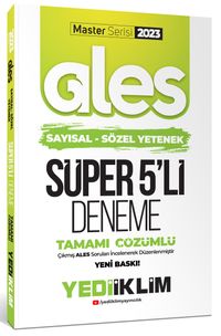 2023 Master Serisi Ales Sayısal- Sözel Yetenek Tamamı Çözümlü Süper 5'li Deneme