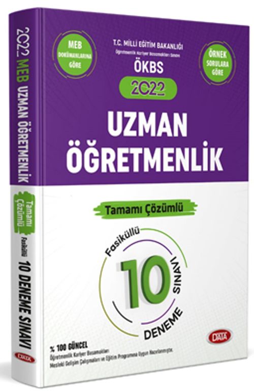 Uzman Öğretmen Tamamı Çözümlü 10 Deneme Sınavı 