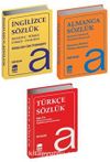 Almanca İngilizce Türkçe Sözlükler (3 Kitap Set Biala Kapak)