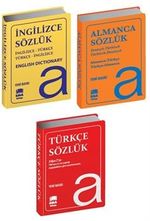 Almanca İngilizce Türkçe Sözlükler (3 Kitap Set Biala Kapak)