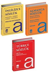 Almanca İngilizce Türkçe Sözlükler (3 Kitap Set Biala Kapak)