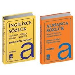 Almanca-Türkçe Sözlük ve İngilizce-Türkçe Sözlük (2 Kitap Set Biala Kapak)
