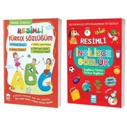 Resimli Örnek Cümleli İngilizce Sözlük ve Türkçe Sözlük - 2 Kitap Set TDK Uyumlu