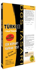 DGS Türkçe Sözel Yetenek Çek Kopart Yaprak Test