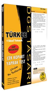 DGS Türkçe Sözel Yetenek Çek Kopart Yaprak Test
