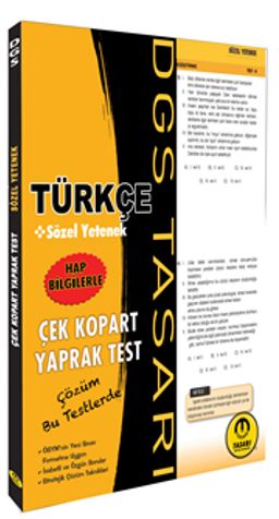 DGS Türkçe Sözel Yetenek Çek Kopart Yaprak Test