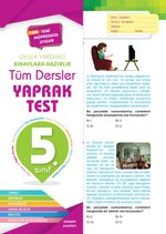 5. Sınıf Tüm Dersler Yaprak Test 