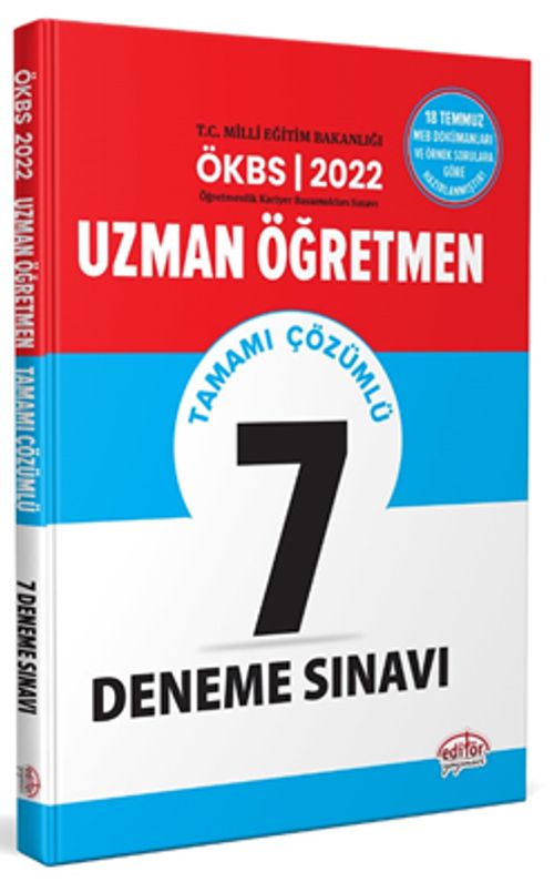 Uzman Öğretmen Tamamı Çözümlü 7 Deneme Sınavı