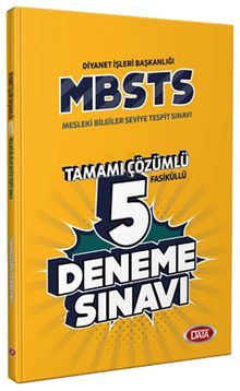 Diyanet İşleri Başkanlığı Mesleki Bilgiler Seviye Tespit Sınavı (Mbsts) Tamamı Çözümlü 5 Fasikül Deneme